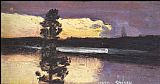 Unknown Artist Akseli Gallen-Kallela Sunset painting